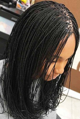 Micro Braided Coi Leray Hairstyle