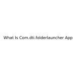 What Is Com.dti.folderlauncher App