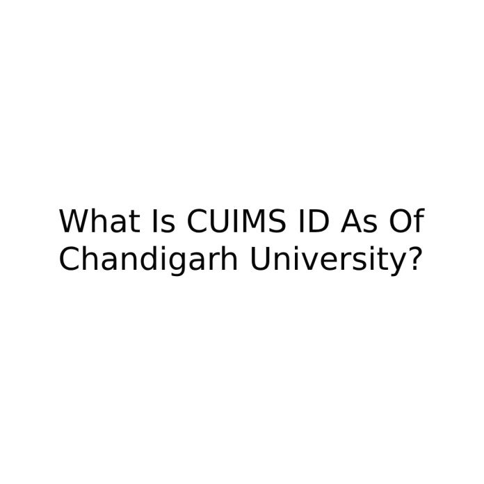 CUIMS ID