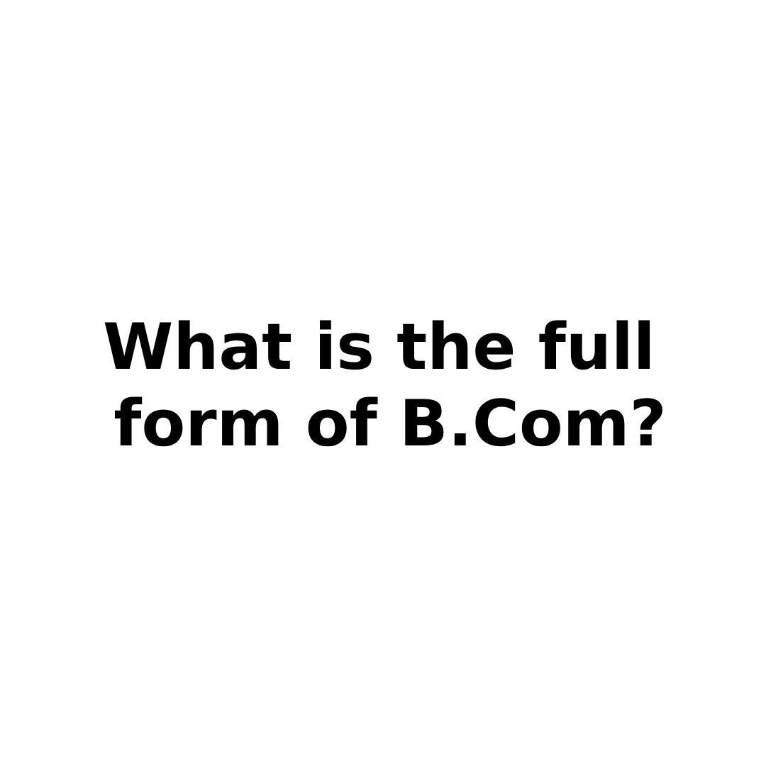 B.Com