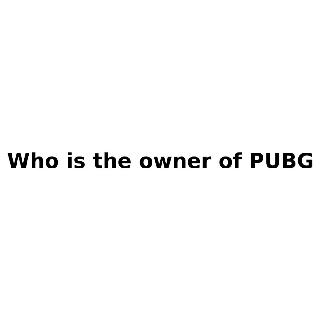 PUBG